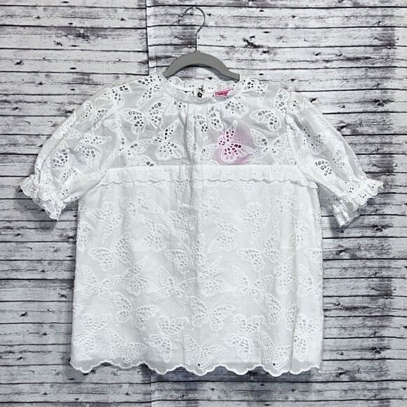 Kate Spade Butterfly Eyelet Top - Picture 3 of 15